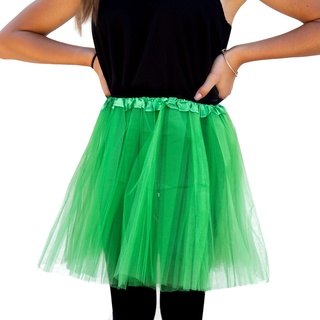 Tutu Tütü Damen Rock grün Tüllrock Unterrock Kostüm Accessoire Fasching Karneval 60 cm - 116 cm