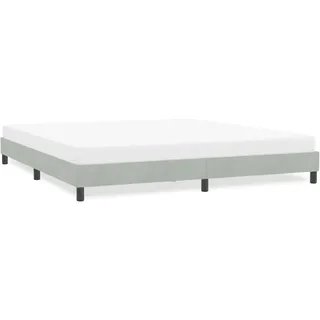 Bettgestell Ohne Matratze Hellgrau 180x220 Cm Samt