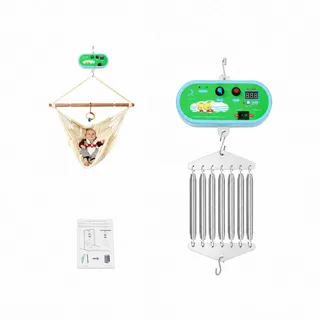 EGBNSY Federwiegenmotor, Federwiege Baby, 20KG Hängende Elektrische Wiegensteuerung, 12W Motor Federwiege mit 10 Geschwindigkeiten, Federwiege mit Timer, Babywiege Elektronische für Babys