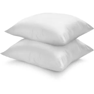 sleepling 2er Set Kopfkissen 65x65 cm fest, Allergiker Kopfkissen mit Cyclasoft Füllung aus recycelten Plastikflaschen, waschbar, Made in EU, Oeko-TEX, Schlafkissen 65 x 65, Bettkissen, Pillow