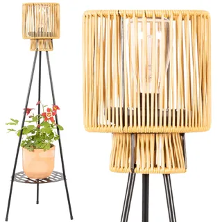 Gadgy Outdoor Stehlampe LED Solar mit Blumenständer – Wasserdichte Stehlampe für Garten & Balkon – Solarbetriebene Standleuchte für Nachhaltige Beleuchtung – LED Außenstehleuchte Dreibein