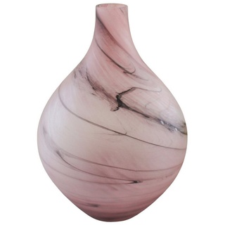 NTK-Collection Dekovase Glasvase Smoke Rosa (Stück, 1 St., 1 Vase), Dekovase Blumenvase rosa