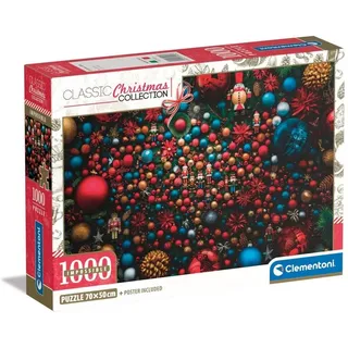 Clementoni® Puzzle CLEMENTONI Puzzle Impossible: Vánoce 1000 dílkÅ ̄, Puzzleteile