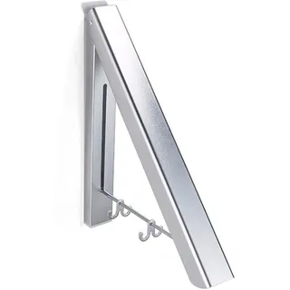 2PCS Klappbar Wand Kleiderlüfter, Garderobenhaken Wand, Kleiderhaken Wandmontage Kleiderstände Aluminium Kleiderstange mit Edelstahl Kleiderstange zum Organisation der Wäscherei und Aufbewahrung