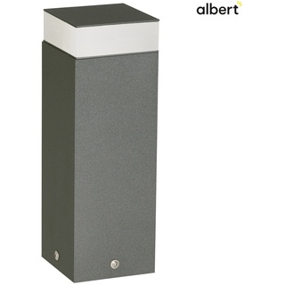 Albert LED Sockelleuchte Typ Nr. 2292, IP54 IK08, 35cm, 12W 3000K 1400lm, schaltbar, Anthrazit ALB-622292
