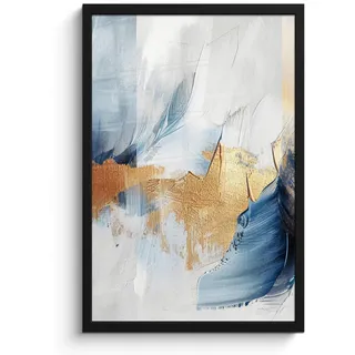 onlywow Poster, mit Leiste Abstrakt gold | Gr.: 40 x 60 cm