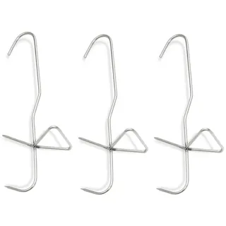 Fischhaken zum Räuchern - Edelstahl - 20cm - Ein Haken