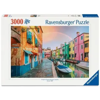 Erwachsenenpuzzle 3000 Teile - Regenbogen über Burano
