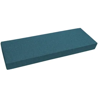 Garden Factory Bezug für Palettenkissen 120x40x10 Türkis (ohne Füllung) Palettenkissenbezug Wasserabweisend In&Outdoor Sitzkissenbezug Rückenkissenbezug