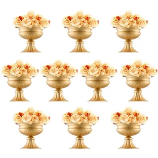 VEVOR 10x 16 cm Hochzeit Blumenvase Pokal Amphoren Vase Blumenständer Dekoration