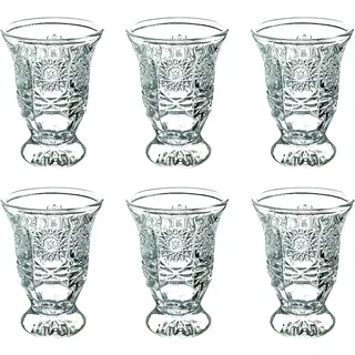 Vodka Longdrink Glas Set (Diamant) – 6-teiliges Schnapsgläser-Set (90 ml) – Shotgläser Stamper Gläserset für Spirituosen, Tequila, Likör, Party, Bar