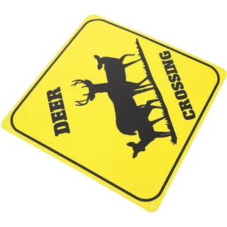Toddmomy Rustikales Quadratisches Metall Hirschschild aus Stahl Vielseitig Einsetzbar mit Einfachem Anbringen Charmante Wanddeko für Garten und Innenräume