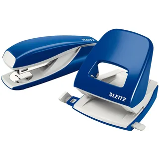 Leitz Locher und Heftgeräte Set WOW 5095 blau