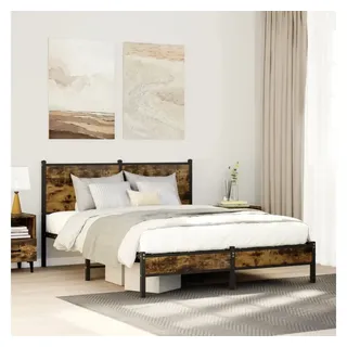 vidaXL Metallbett 140 x 190 cm Brown
