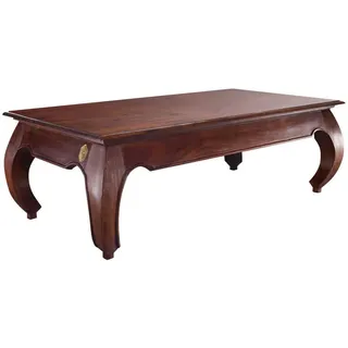 MASSIVMOEBEL24.DE Couchtisch Akazie Braun 135 x 41 x 70 cm