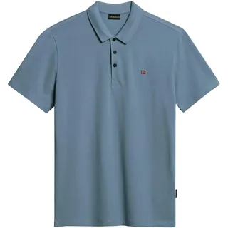 Napapijri Ealis Herren Poloshirt, Stormy Weather Blue, Kurzarm - M