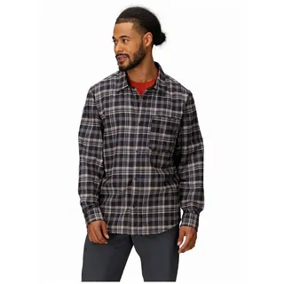 Marmot Langarmhemd Flanell Schwarz M