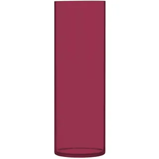 Runde Vase, 30 cm hoch, Burgunderrot, Blumenvasen, hohe Zylindervasen, Bodenvasen für den Innenbereich, Burgunderrot