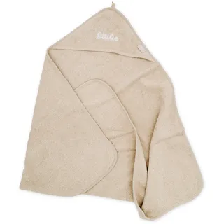 wunderwunsch Jollein Kapuzenhandtuch mit Name, Babyhandtuch personalisiert | Handtuch für Baby personalisiert, großes Kapuzenbadetuch aus Baumwolle, Kinder Badetuch Junge und Mädchen bestickt