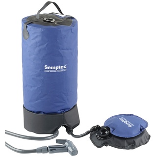 Tragbare Druck-Campingdusche mit Fußpumpe, 11 Liter