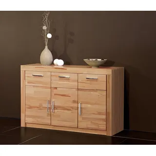 Sideboard Anrichte Kommode, in kernbuche teil massiv, geölt, 7152-16