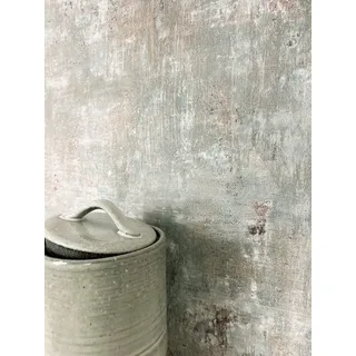 Newroom Vliestapete Tyana Grey Tapete Betonoptik Putz,Beton,Metallic, Grau Tapete Modern Putz - Betonoptik Betonwand Braun Rosegold Industrial Bauhaus Beton Metallic für Schlafzimmer Wohnzimmer Küche, Betonwand grau