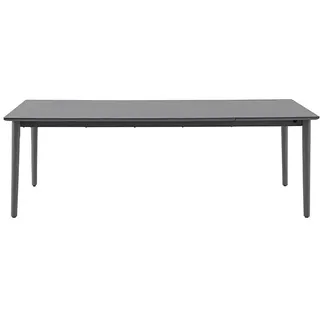 Sunfun Solo Gartentisch  (L x B x H: 230 x 100 x 76,5 cm, Aluminium, Sintered Stone, Night-Grey, Ausziehbar)