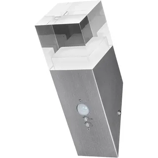LEDVANCE Außenleuchte Edelstahl 25,0 cm inkl. Bewegungsmelder warmweiß