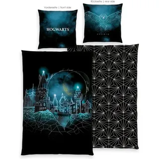 Harry Potter Bettwäsche Harry Potter, Renforcé, 2 teilig, Wendebettwäsche bunt