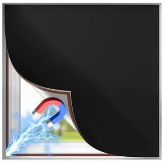 BKSAI Verdunkelungsrollo Magnetisch Fenster Verdunkelung 200x145CM | Ohne Bohren, Verdunklungsstoff mit Magnetrahmen Magnetverschluss, Sonnenschutz, Hitzeschutz, Zuschneidbar, für Dachfenster