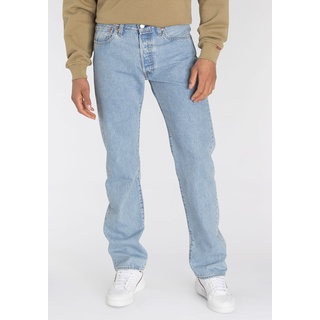 Straight-Jeans LEVI'S "501 ORIGINAL" Gr. 36, Länge 32, blau (canyon moon) Herren Jeans Straight Fit mit Markenlabel