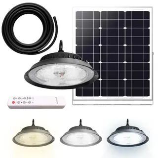 LUXULA Solarleuchte Metall 10 W 1200 lm