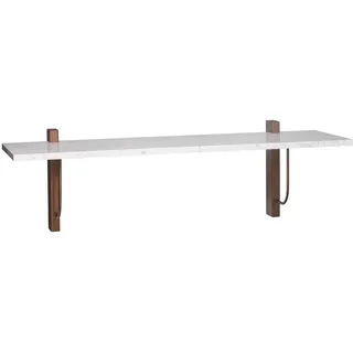 Audo - Corbel Wandregal, 100 cm, Eiche dunkel / Marmor