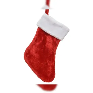 Christmas Decorations 1 Weihnachtsstrumpf 27x2x40cm zum Aufhängen Befüllen wiederverwendbar Nikolausstrumpf Nikolausstiefel Weihnachtsdeko Weihnachten Nikolaus