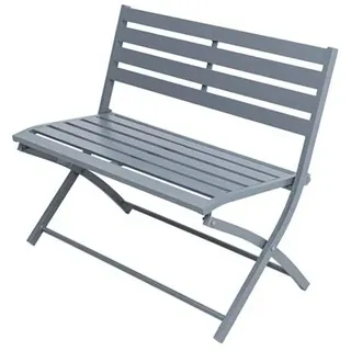GREEN LOUNGE Gartenbank 2-Sitzer, klappbar Aluminium ca. 95x55x82cm
