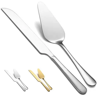 LuxusKollektion Tortenheber Tortenmesser Set Edelstahl Tortenheber Hochzeit 1. Silber bunt