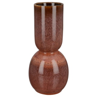 GILDE Dekovase RASTO Vase - rosa - Keramik - H. 30cm x D. 13cm - Deko - Blumenvase (1 Stück), Elegante Blumenvase - Perfekte Tischdeko - Vasen für jede Deko rosa