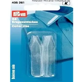 Prym Kragenstäbchen transparent 10 x 55 mm, 24 Stück