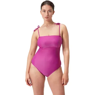 Speedo Damen Formender Bandeau Badeanzug | Shapewear | Schwimmbekleidung für Strand und Urlaub Schwimmbekleidung, Wineberry, 40/16