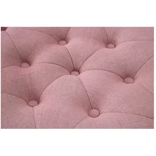JVmoebel Hocker Rosa Chesterfield Pouf Rufo aus Samt mit Knopfheftung (1 St., Hocker), Made in Europa rosa