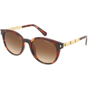 Michael Kors 0MK2264U PIENZA Damen-Sonnenbrille Vollrand Rund Kunststoff-Gestell, braun