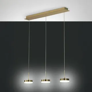 Fabas Luce Dunk 3-flg. 8 cm rechteckig Messing satiniert
