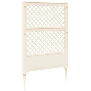 vidaXL Trellis mit Spike 99 x 6 x 165 cm Weiß