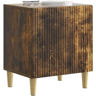 vidaXL Nachtschrank 34,5 x 43 x 50 cm Geräucherte Eiche