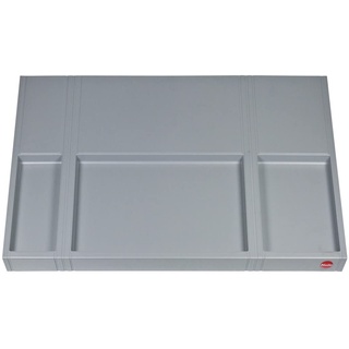 Hailo Tablarboden 1109749 | für 60 cm Schrankbreite | Multideckel in Kunststoff grau | Einlegeboden für max. 5kg