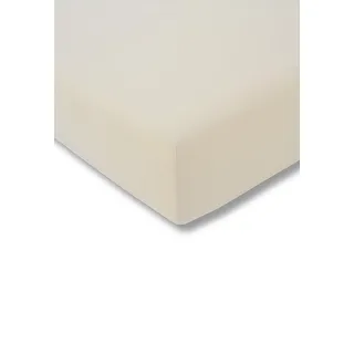 Estella Spannbettlaken Zwirn-Jersey 180 x 200 cm beige