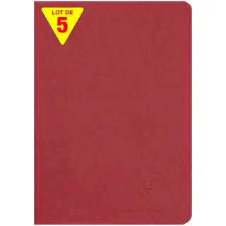 Clairefontaine Notizbuch Age Bag A5 blanko Rot