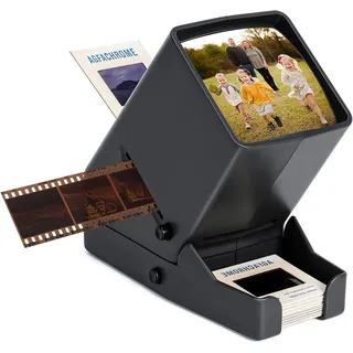 LED Diabetrachter Alte Dias, 35mm Negativ und Diaprojektor 3-fache Vergrößernder