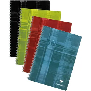 Clairefontaine Notizbuch mehrfarbig A4 kariert