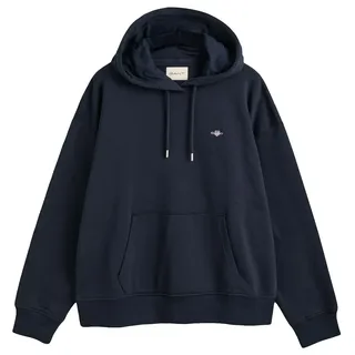 Gant Damen Shield Hoodie Kapuzenpullover, Evening Blue, XS EU - XS